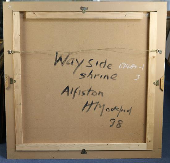 § Harold Mockford (1932-) Wayside Shrine, Alfriston, 36 x 36in.